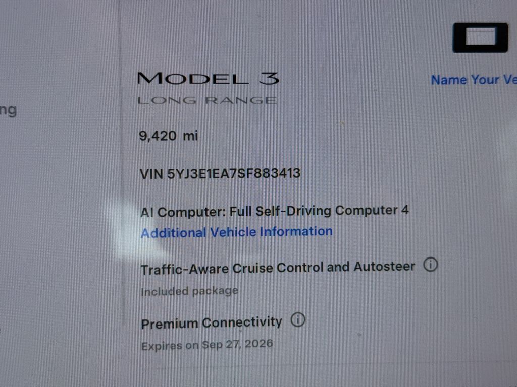 tesla model 3 2025 5YJ3E1EA7SF883413 image tesla model 3 2025 5YJ3E1EA7SF883413 image